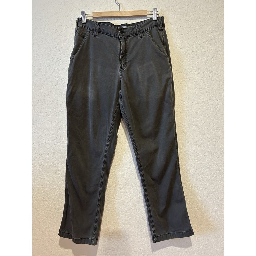 Carhartt Rugged Flex Relaxed Fit Canvas Work Pant Broken In Size 32x32 Gray